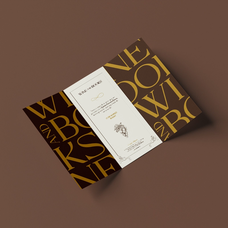 Peças de identidade visual do projeto Wine and Books